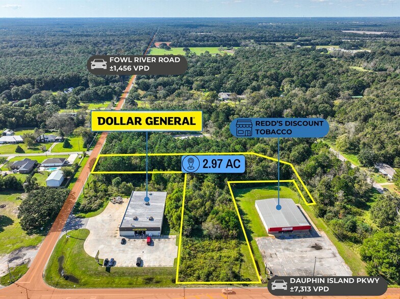 More Photos Of adj. to 3280 Fowl River Road, Theodore Land For Sale