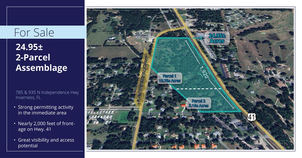 Primary Photo Of 785 & 935 N Independence Hwy, Inverness Land For Sale