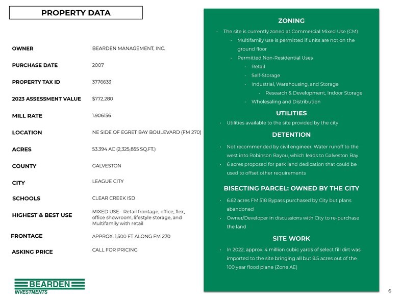 More Photos Of 664 Fm 270, League City Land For Sale