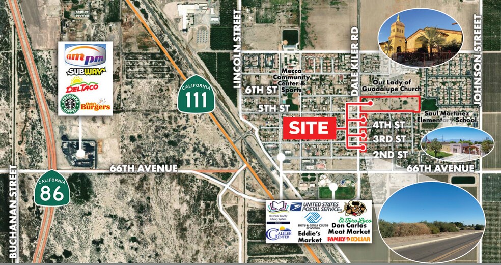 Primary Photo Of Dale Kiler Road @ 5th Street, Mecca Land For Sale