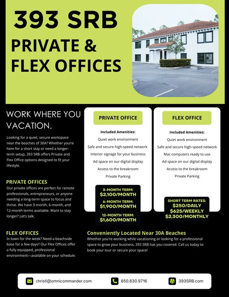 More Photos Of 327 S County Highway 393, Santa Rosa Beach Medical For Lease