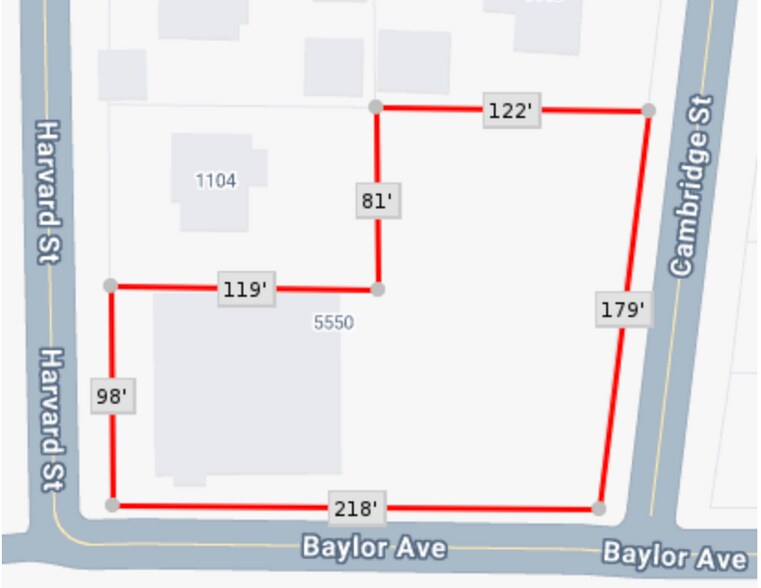 More Photos Of 5550 Baylor Ave, River Oaks Land For Sale