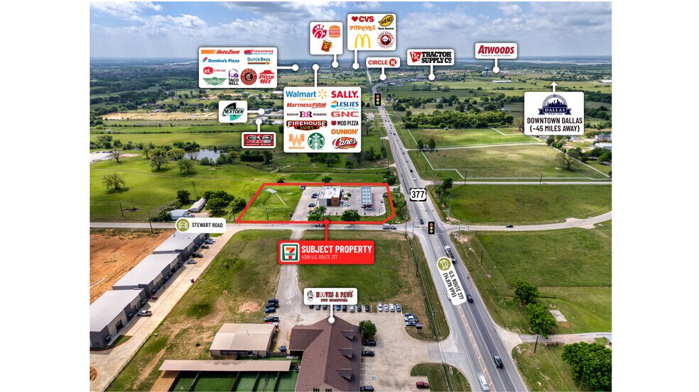 More Photos Of 4398 US Route 377, Aubrey Convenience Store For Sale