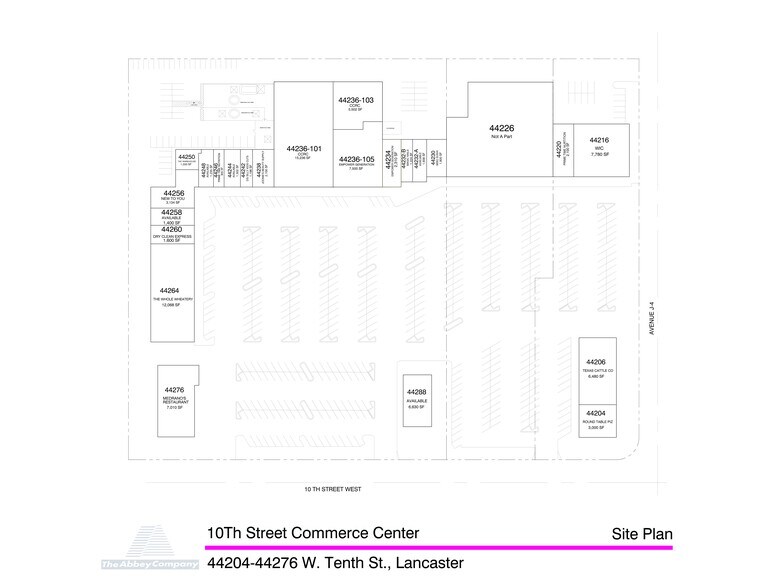 More Photos Of 44204-44276 10th St W, Lancaster Unknown For Lease