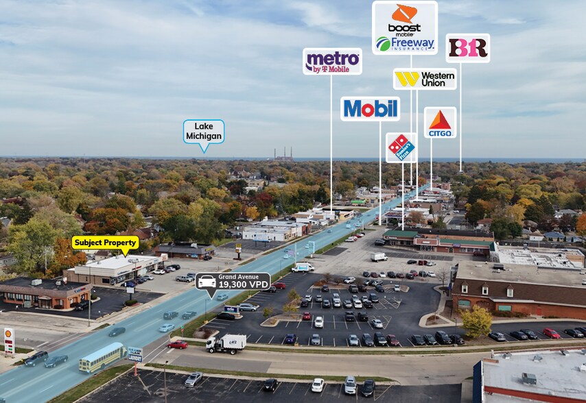 More Photos Of 2304-2312 Grand Ave, Waukegan Storefront For Lease