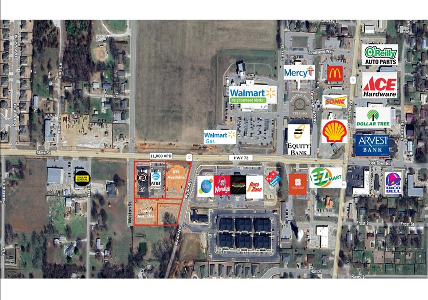 More Photos Of Slack Street @ Ryan Road, Pea Ridge Storefront For Lease