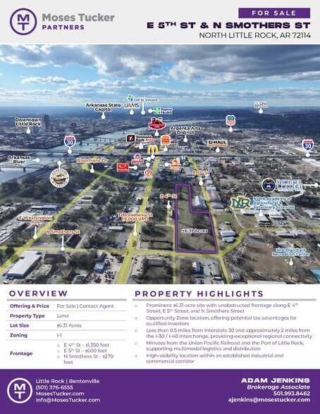 More Photos Of E 5th St and N Smothers st, North Little Rock Land For Sale