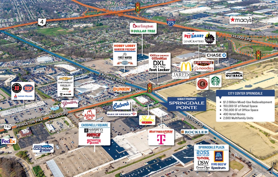 More Photos Of 5-55 E Kemper Rd, Cincinnati General Retail For Sale