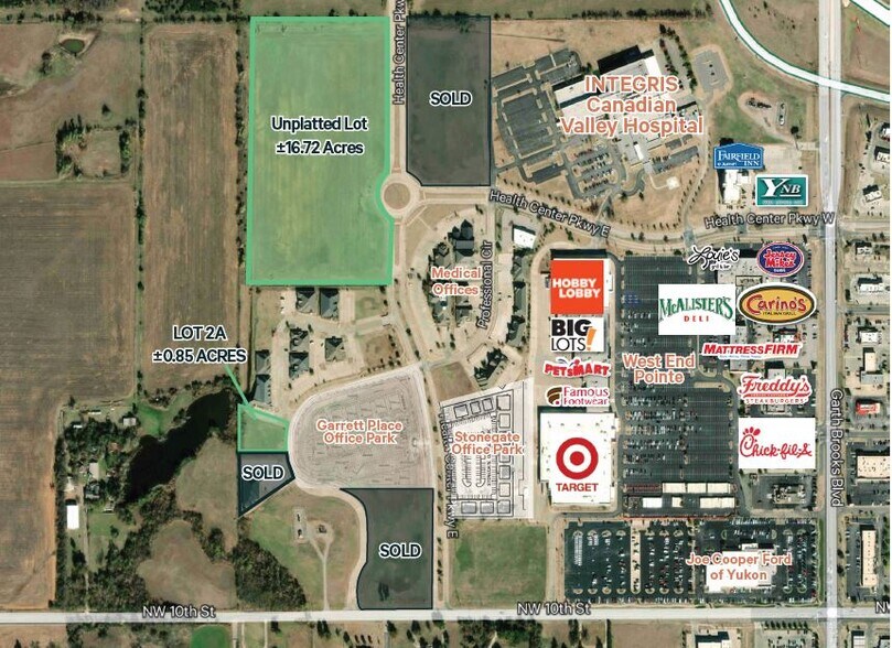 Primary Photo Of Health Center Pky, Yukon Land For Sale