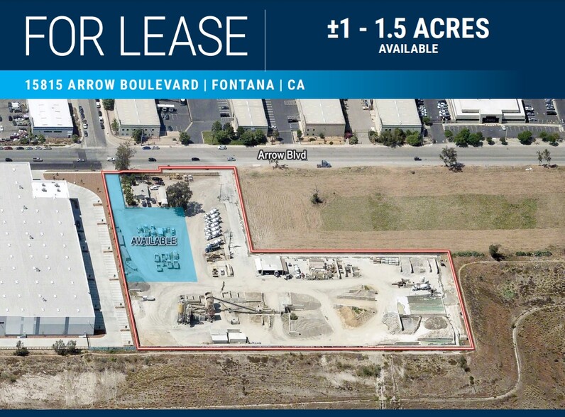 Primary Photo Of 15815 Arrow Blvd, Fontana Land For Lease