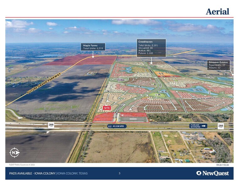 More Photos Of SWC Creekhaven Blvd. & Hwy. 288, Iowa Colony Land For Sale