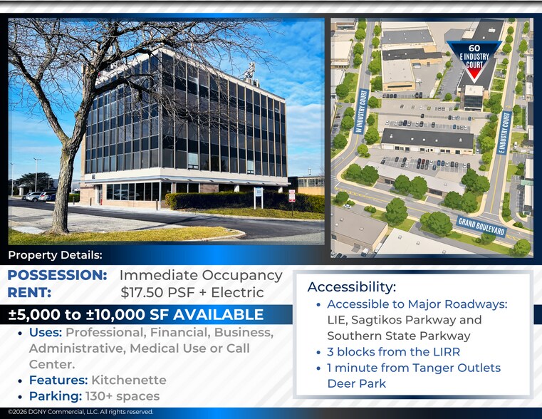 More Photos Of 60 E Industry Ct, Deer Park Medical For Lease