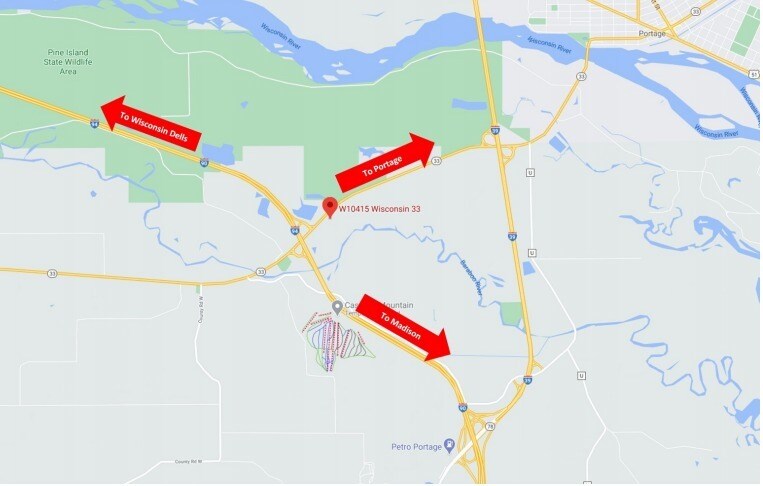 More Photos Of W10415 Wi-33, Portage Land For Sale