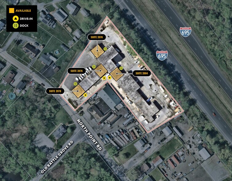 More Photos Of 3970-3996 North Point Rd, Dundalk Warehouse For Lease