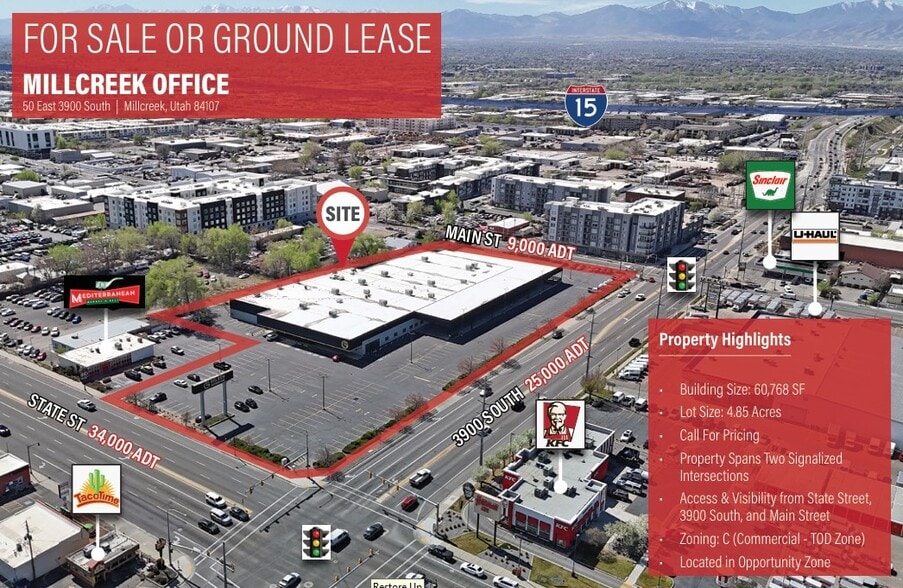 Primary Photo Of 3902 S State St, Millcreek Land For Lease