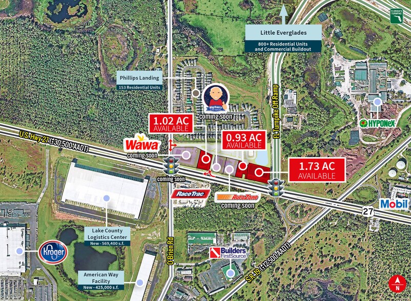 More Photos Of US Hwy 27 & O'Brien Road, Groveland Land For Lease