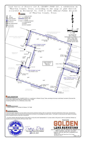 More Photos Of 1411 N Fulton St, Wharton Land For Sale