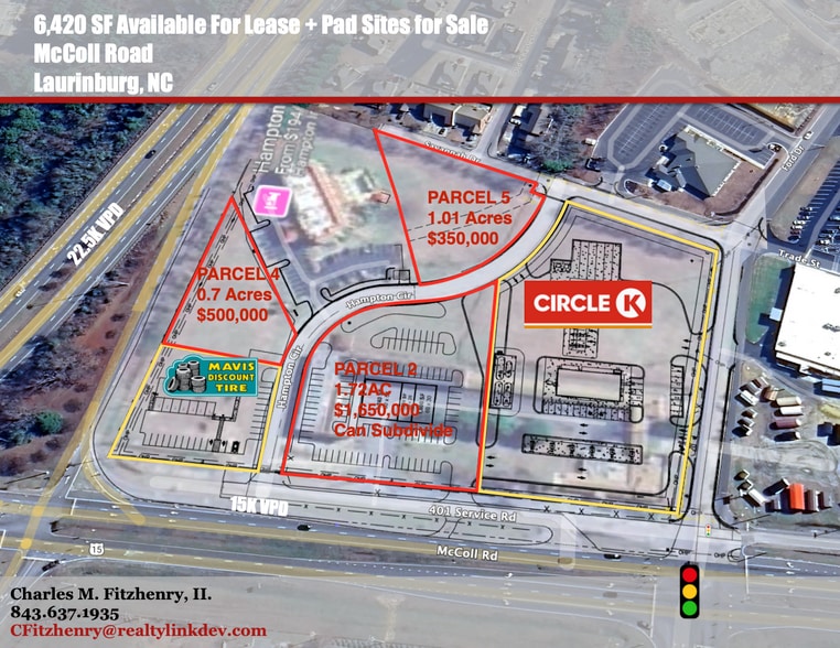 Primary Photo Of 156 Hampton Circle, Laurinburg Land For Sale