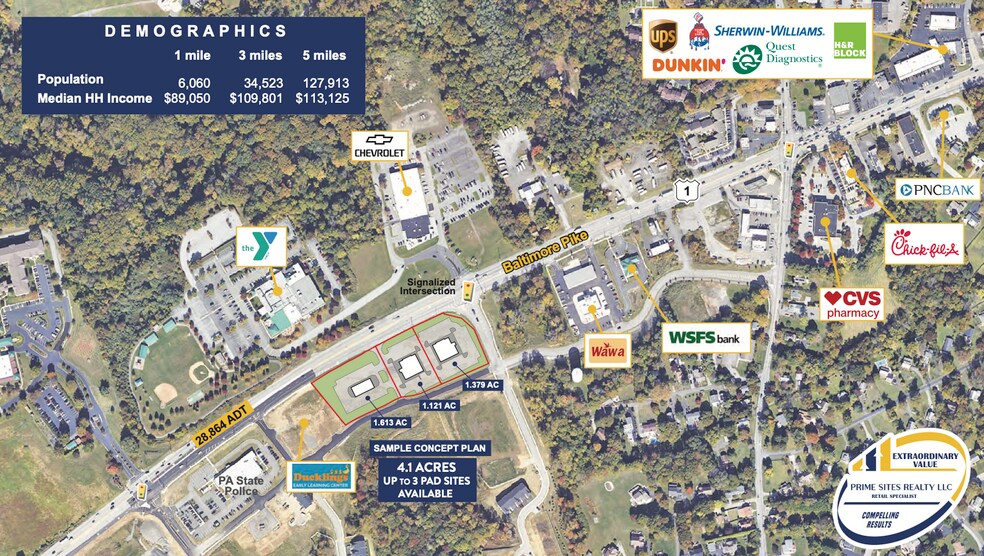More Photos Of 1278 W Baltimore Pike, Media Land For Lease