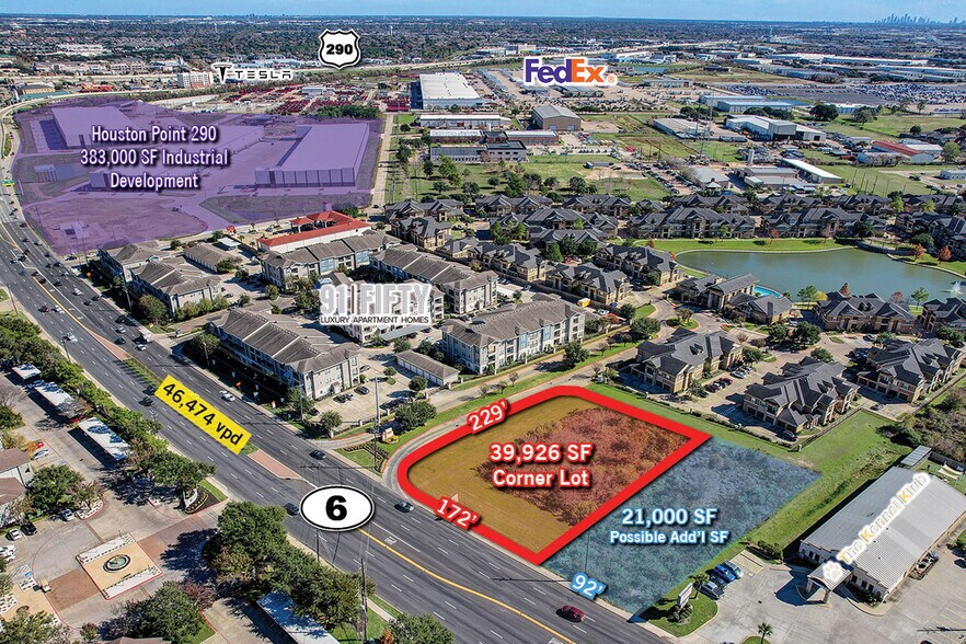 Primary Photo Of Highway 6 N & Huffmeister Rd, Houston Land For Sale