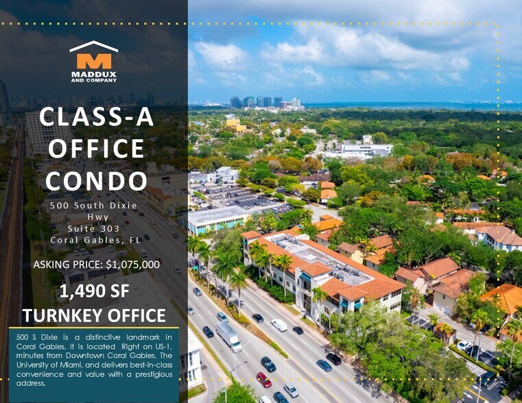 Primary Photo Of 500 S Dixie Hwy, Coral Gables Office For Sale