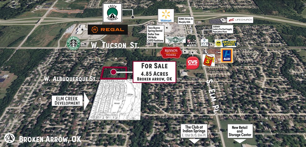 Primary Photo Of S 121st Street West of Elm, Broken Arrow Land For Sale