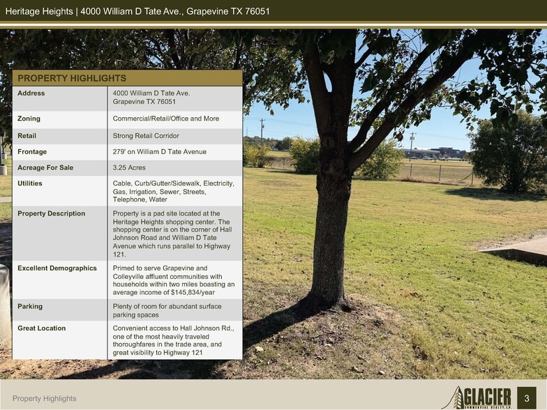 More Photos Of 4100 William D Tate Ave, Grapevine Land For Sale