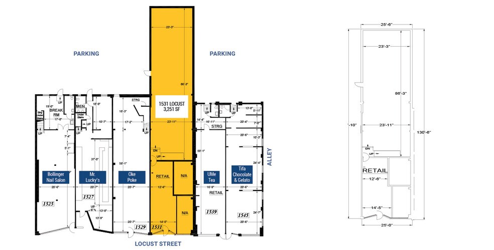 More Photos Of 1525-1531 Locust St, Walnut Creek Storefront For Lease