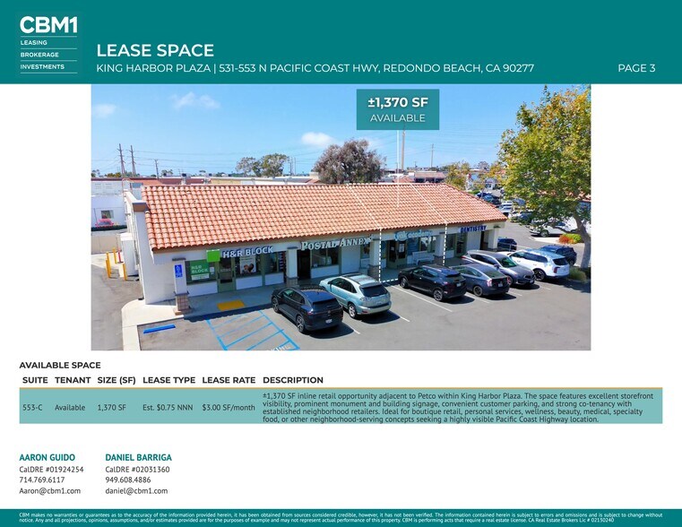 More Photos Of 541-553 N Pacific Coast Hwy, Redondo Beach Unknown For Lease