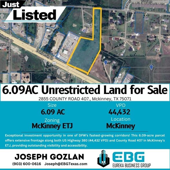 More Photos Of 2855 Co 407 rd, McKinney Land For Sale