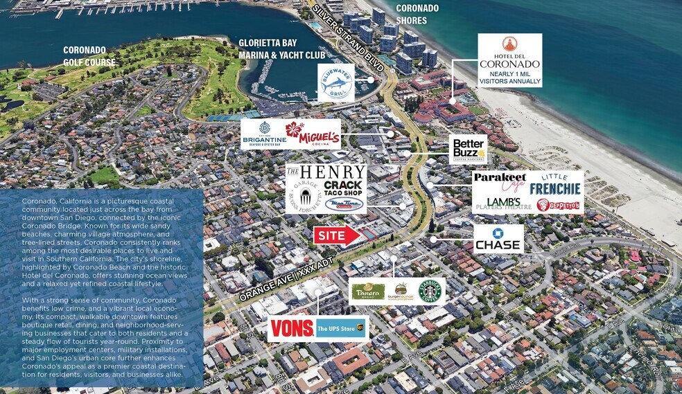 More Photos Of 953-955 Orange Ave, Coronado Storefront For Lease