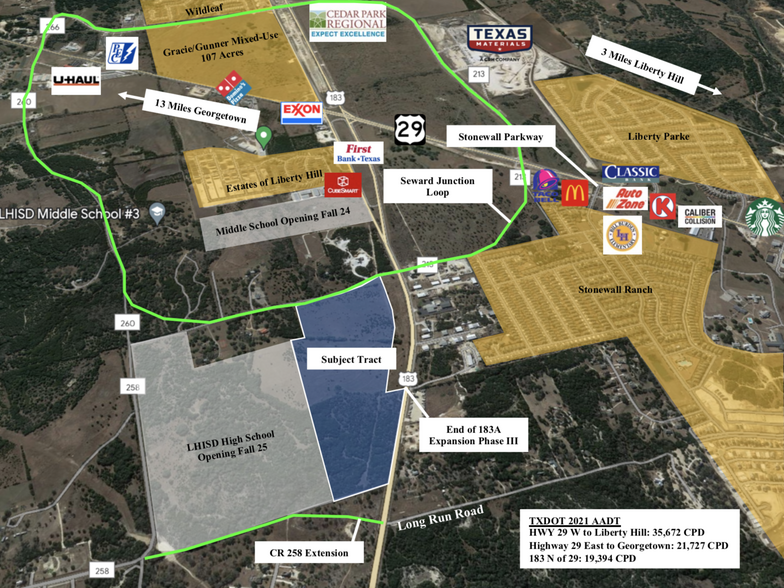 Primary Photo Of Hwy 183 & CR 258, Liberty Hill Land For Sale