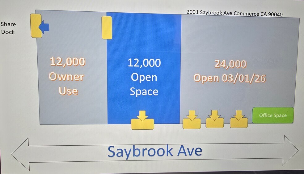 More Photos Of 2001-2015 Saybrook Ave, Commerce Warehouse For Lease