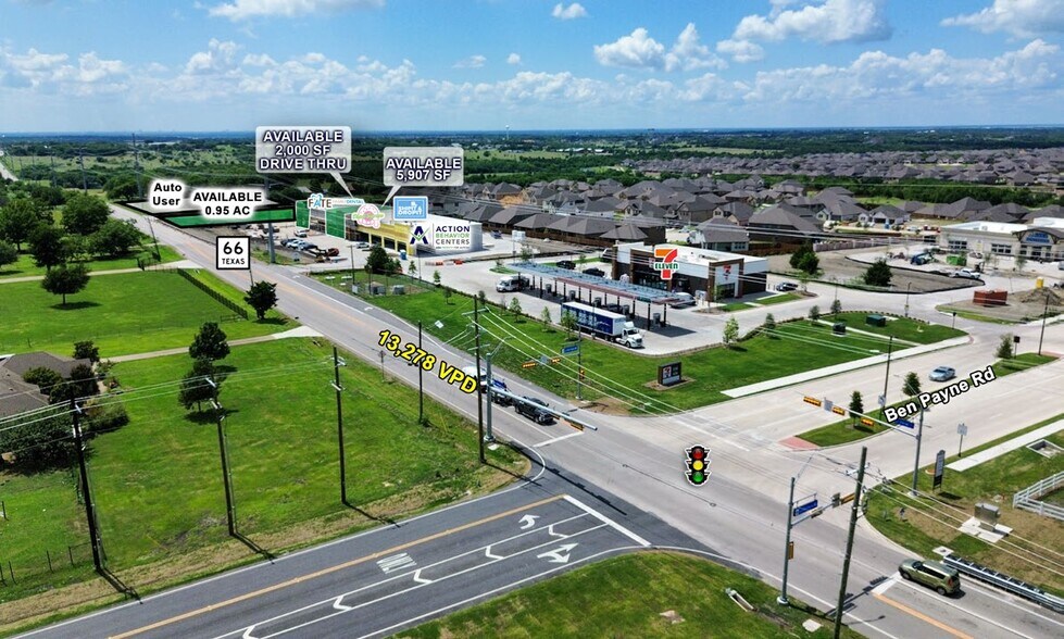 More Photos Of NWQ OF HWY 66 & BEN PAYNE ROAD, Fate General Retail For Lease