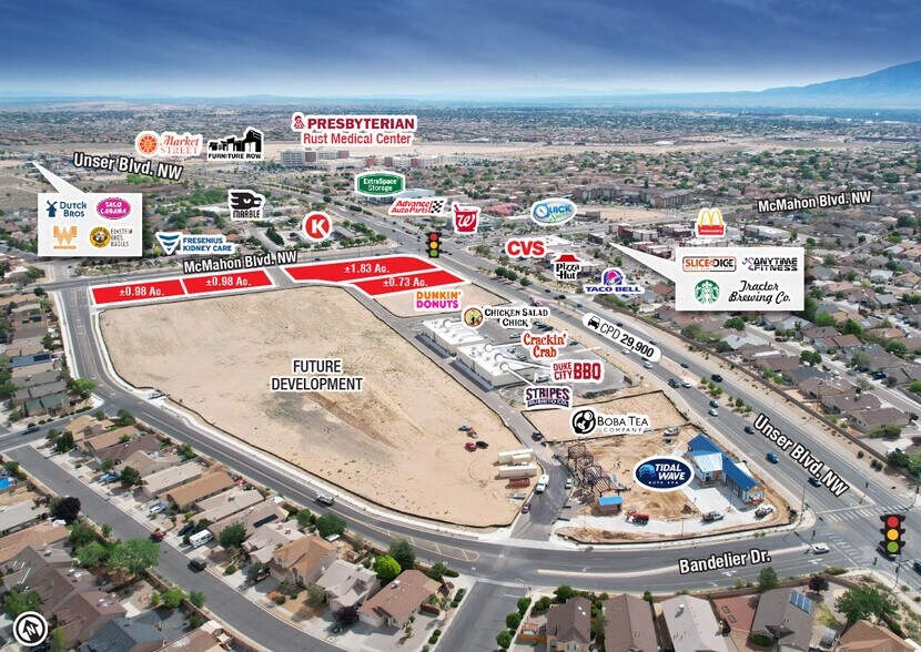 Primary Photo Of Unser Blvd @ McMahon Boulevard, Albuquerque Land For Sale