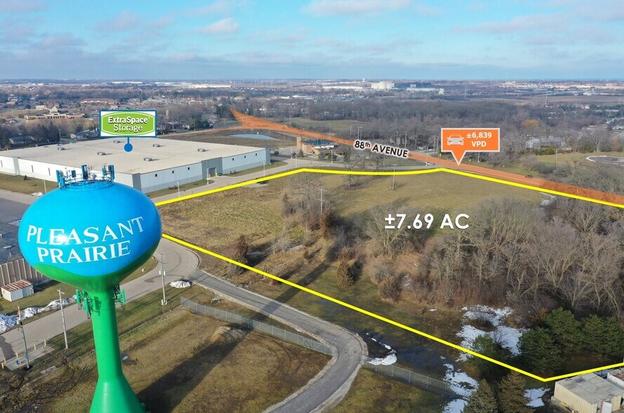 More Photos Of 7.69 AC Adj. to Wilmot Road, Pleasant Prairie Land For Sale