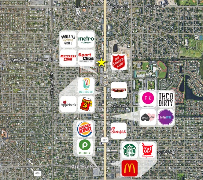 More Photos Of 5300-5320 4th St N, Saint Petersburg Storefront Retail Office For Sale