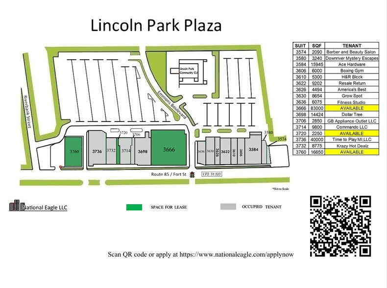 More Photos Of 3574-3760 Fort St, Lincoln Park Unknown For Lease