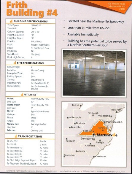 More Photos Of 116 Textile Dr, Ridgeway Distribution For Lease