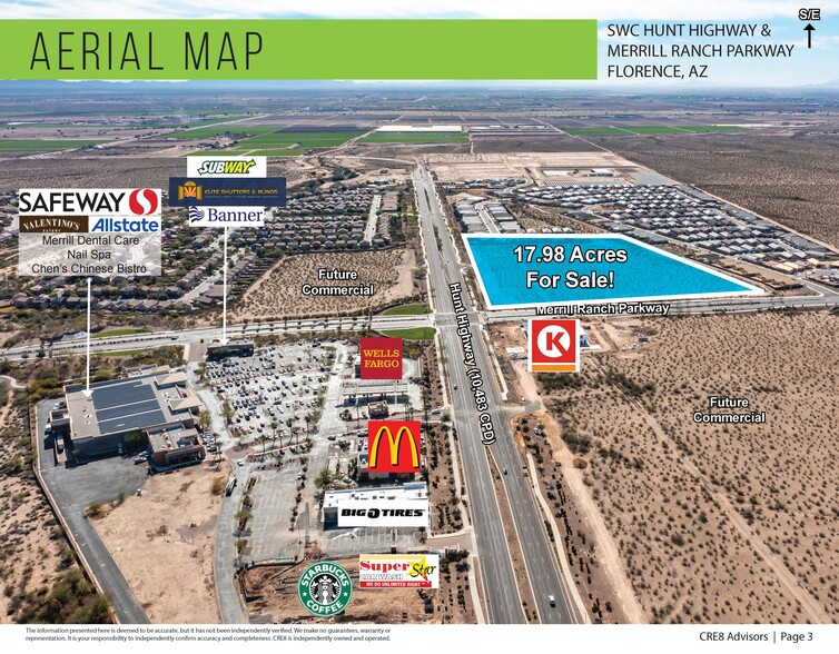 More Photos Of SWC Hunt Highway & Merrill Ranch Parkway, Florence Land For Sale