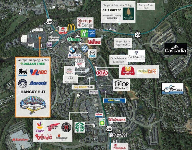 More Photos Of 540-592 Pantops Ctr, Charlottesville Unknown For Lease