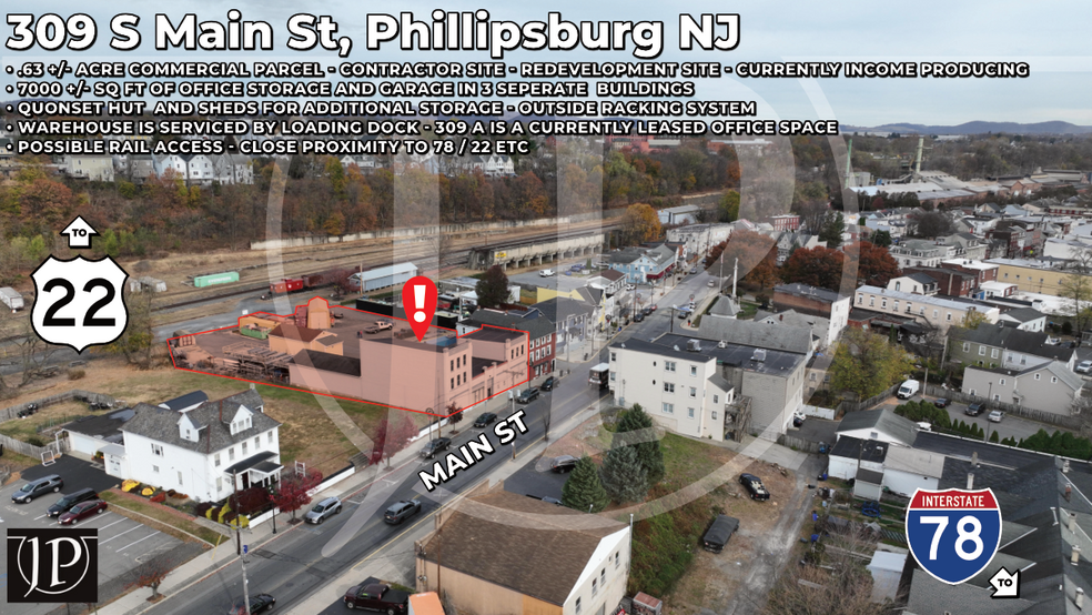 Primary Photo Of 309 S Main St, Phillipsburg Office For Sale