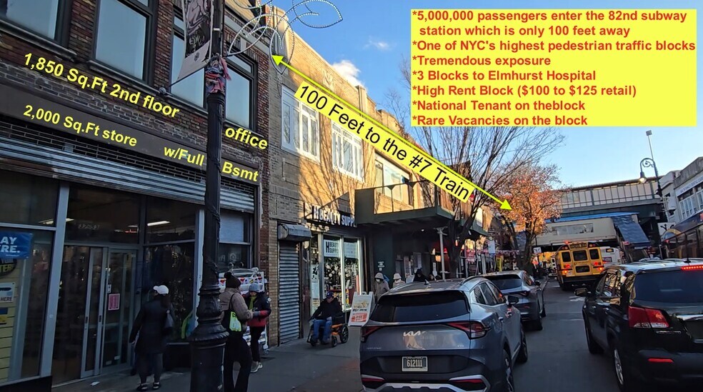 Primary Photo Of 3753 82nd St, Jackson Heights Storefront Retail Office For Sale