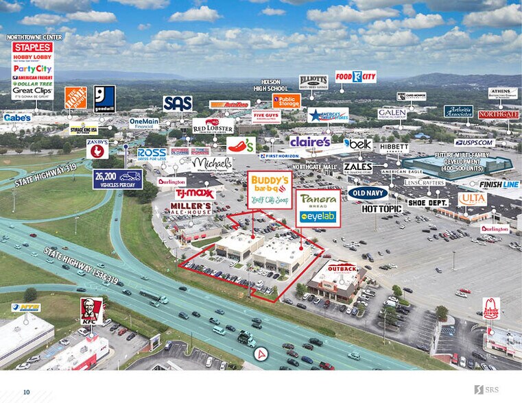 More Photos Of 562 & 568 Northgate Mall, Chattanooga Freestanding For Sale