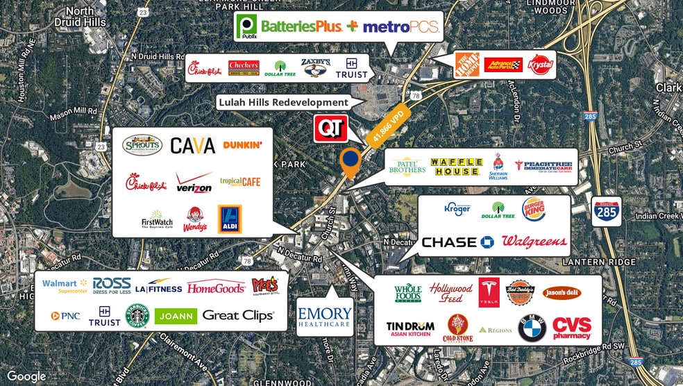 More Photos Of 1850 Lawrenceville Hwy, Decatur Freestanding For Lease