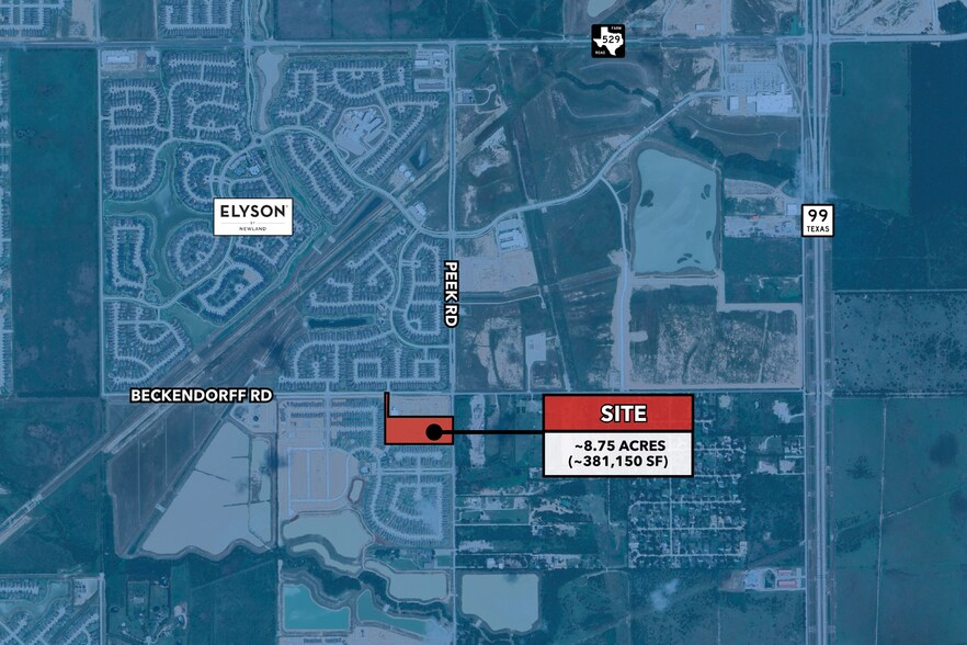 Primary Photo Of Peek Rd, South of Beckendorff Rd, Katy Land For Sale