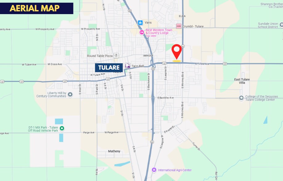 More Photos Of 1 E Tulare Ave, Tulare Land For Sale