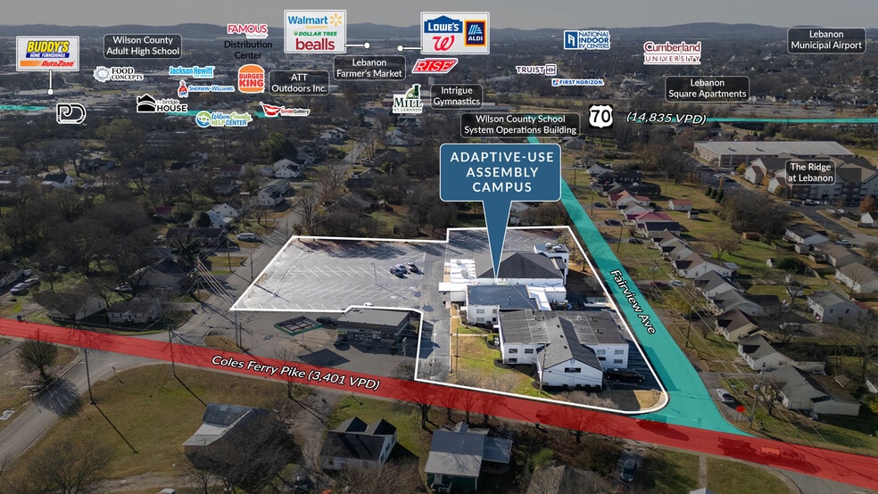 More Photos Of 310 Coles Ferry Pike, Lebanon Religious Facility For Sale