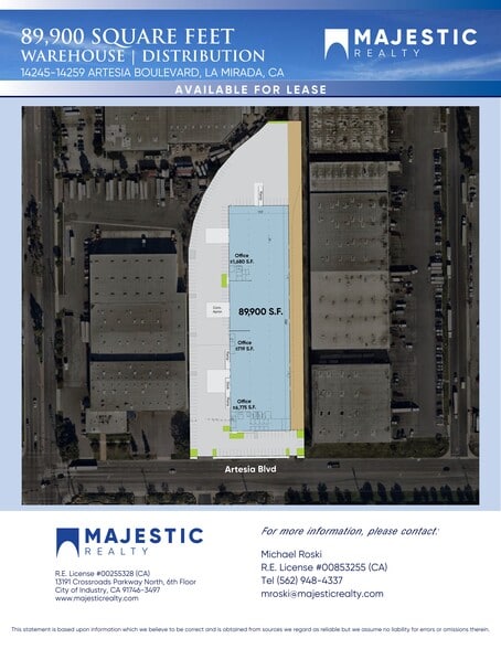 More Photos Of 14245-14249 Artesia Blvd, La Mirada Distribution For Lease