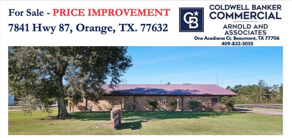 Primary Photo Of 7841 TX-87, Orange Office For Sale